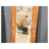 Vintage Door with Mirror Inset 40" x 83"
