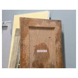 Vintage Door with Mirror Inset 40" x 83"