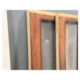 Lot of (2) Doors with Glass Inset 25-1/4" x 74-1/2"