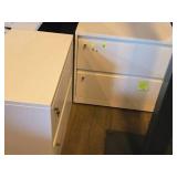 Lot of (2) Metal Filing Cabinets 2-drawer 30" x 18" x 28" with Keys