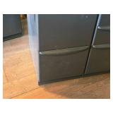 Lot of (2) Metal Rolling File Cabinets - 2 drawer and 3-drawer 15" x 24" x 28-1/2"