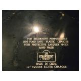 Lot of (24) 10 Strawberry Street 12" Plastic Charger Plates (Square)