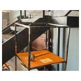 73-1/4" Rolling Display Case with Drawer