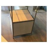 73-1/4" Rolling Display Case with Drawer