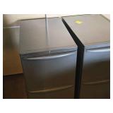 Lot of (2) Metal Rolling File Cabinets 2-drawer 15" x 24" x 28-1/2"