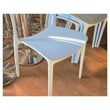 Lot of (4) Plastic Chairs (Light Blue)
