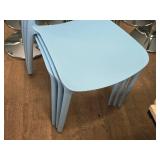 Lot of (3) Plastic Chairs (Light Blue)