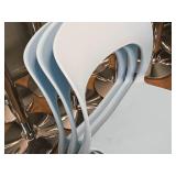 Lot of (3) Plastic Chairs (Light Blue)