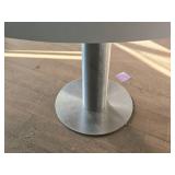 Display Table with Metal Base 47" x 25 1/2" x 29 1/2" (Oval)
