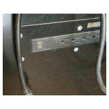 Husky® Rolling Tool Box with Peg Board Back and Built-In 125V/15A Power Cord with USB Ports 2-door/1-drawer