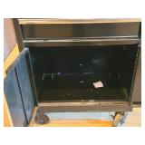 Husky® Rolling Tool Box with Peg Board Back and Built-In 125V/15A Power Cord with USB Ports 2-door/1-drawer