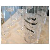 Lot of (12) 10 1/2" Champagne Flutes - Mr. and Mrs. logo