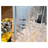 Lot of (12) 10 1/2" Champagne Flutes - Mr. and Mrs. logo
