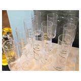 Lot of (12) 10 1/2" Champagne Flutes - Mr. and Mrs. logo