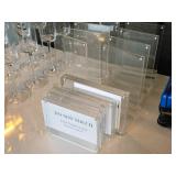 Lot of (13) Acrylic Display Stands