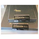 Lot of (2) Blick Archival Storage Boxes - 11"x14"x2", 16"x20"x2"