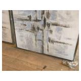 Lot of (2) Canvas Wall Art 37" x 37"