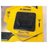 Lot of (4) Shower Accessories - Glacier Bay S-Style Shower Arm Brushed Nickel, Tooletries Razor Tile + Shower Mirror, Kohler Kallan Bath/Shower Set