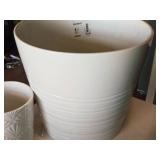 Lot of (2) Plant Pots - 5"x5-1/2", 11-1/2"x10-1/2"