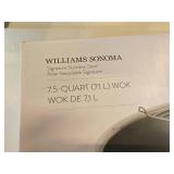 William Sonoma 7.5-Quart Stainless Steel Wok (in original box)