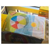 Giant Rainbow theme Sprinkler & Beach Ball (in original box)