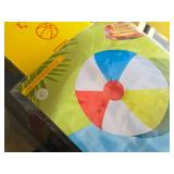 Giant Rainbow theme Sprinkler & Beach Ball (in original box)
