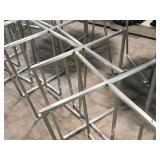 Lot of (8) 31" Metal High Top Banquet Table Base