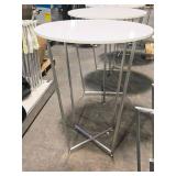 Laminate Top / Metal Base High Top Banquet Table 43" x 36"