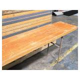 Lot of (5) Portable Long Side Tables 8