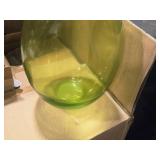 Lot of (6) Lagoon Vases / Display Décor 12" x 6" (Green)