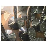 Lot of (6) Visiontron Retracta-Belt® Retractable Belt Barrier Stanchions