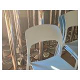 Lot of (4) Plastic Chairs (Light Blue)