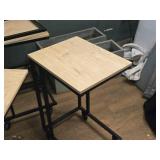 Lot of (2) Rolling Display Tables 14" x 18" x 27"