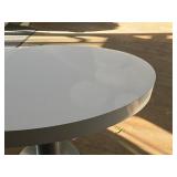 Display Table with Metal Base 47" x 25 1/2" x 29 1/2" (Oval)