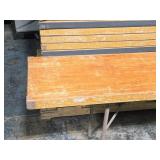 Lot of (4) Portable Long Side Tables 8