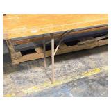 Lot of (4) Portable Long Side Tables 8