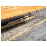 Lot of (4) Portable Long Side Tables 8