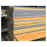 Lot of (5) Portable Long Side Tables 8