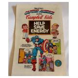 Captain America and the Campbell Kids 1980 Marvel Comic Book