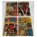 (4) What If? Marvel Comic Book Lot Fantastic Four, X-Men, Silver Surfer, Captain marvel