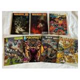 (7) Various Comic Books - Urza-Mishra, Prophet, Brass, Black and White