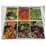 (6) Various Marvel Comic Books - Red Sonja, Dazzler, Squadron Supremen, The Thing, Crystal Warrior, Sectaurs