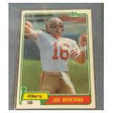 Joe Montana Framed Card Set Including 1981 Topps Rookie Card - Vintage Football