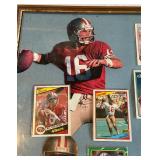Joe Montana Framed Card Set Including 1981 Topps Rookie Card - Vintage Football