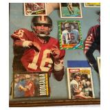Joe Montana Framed Card Set Including 1981 Topps Rookie Card - Vintage Football