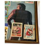 Joe Montana Framed Card Set Including 1981 Topps Rookie Card - Vintage Football