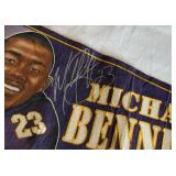 Michael Bennett Signed Minnesota Vikings Football Pennant