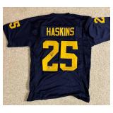 Hassan Haskins Signed Custom NCAA Jersey Michigan Wolverines XL (Beckett)