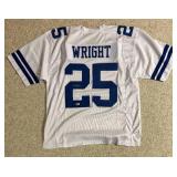 Nahshon Wright Cowboys Signed Custom NFL Jersey XL (Beckett)