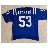 Darius Leonard Colts Signed Custom NFL Jersey XL (Beckett)